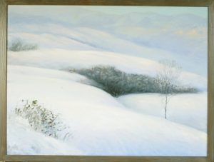 Snow in val d’Orcia – (oils)