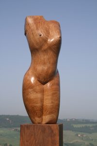Standing nude – wood (oak)